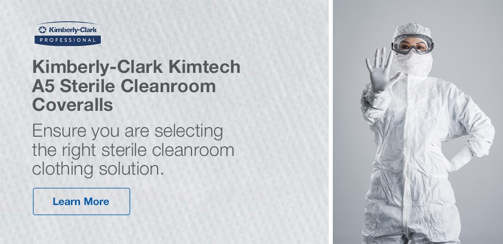 Kimberly-Clark™ Kimtech™ A5 Sterile Cleanroom Coveralls