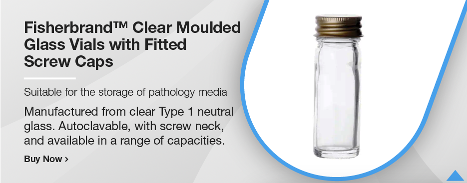 Fisherbrand™ Clear Moulded Glass Vials, with Fitted Screw Caps